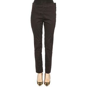 BASICON Women's Pull-On Cropped Pants Women BLACK